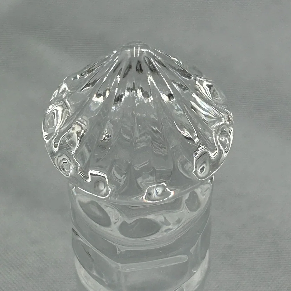 Vintage Ribbed Glass Decanter Cruet Stopper‎ 5
